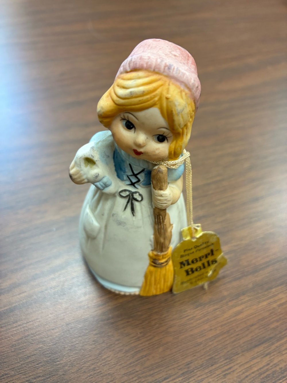 Vintage 1978 Jasco Meri-Bells “Cinderella” Bisque Porcelain Figurine Bell